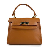 Mindy - Borsa a Mano Piccola in Vera Pelle Made in Italy con Tracolla – Eleganza Compatta e Raffinata