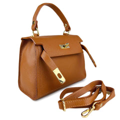 Mindy - Borsa a Mano Piccola in Vera Pelle Made in Italy con Tracolla – Eleganza Compatta e Raffinata