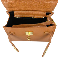 Mindy - Borsa a Mano Piccola in Vera Pelle Made in Italy con Tracolla – Eleganza Compatta e Raffinata