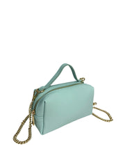 Minnie - Mini Borsa in Vera Pelle con Manico e Tracolla a Catena – Made in Italy