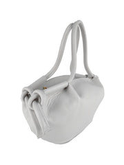 Elysia - Borsa a Spalla Donna in Pelle Martellata Bianca | Elegante e Versatile