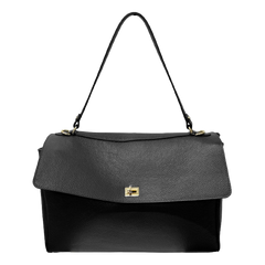 Anita - Leather Shoulder Bag with Flap