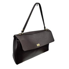 Anita - Leather Shoulder Bag with Flap