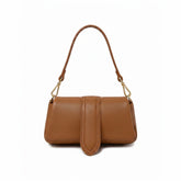 Giaia- Mini Baguette a Spalla in Vera Pelle Martellata Made in Italy