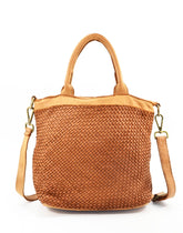 Gloria - Borsa a Mano in Pelle Intrecciata Effetto Vintage