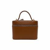 Beatrice - Borsa Beauty a Mano in Vera Pelle Martellata Made in Italy