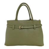 Yuna - Borsa a Mano in Vera Pelle Espandibile con Cinturino Made in Italy