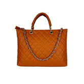 Lola - Borsa a Mano in Vera Pelle Trapuntata Versione Grande