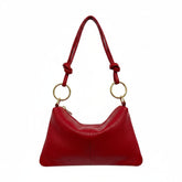 Grace Piccola - Borsa Pochette in Vera Pelle Martellata Made in Italy con Tracolla Regolabile