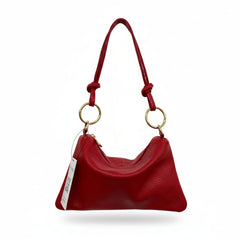 Grace Piccola - Borsa Pochette in Vera Pelle Martellata Made in Italy con Tracolla Regolabile