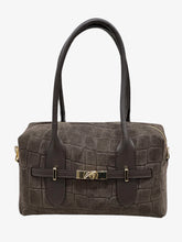 Samira - Borsa Bauletto in Vera Pelle Scamosciata Cocco Made in Italy
