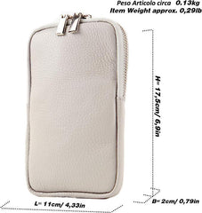 Stella - Leather mobile phone holder with shoulder strap