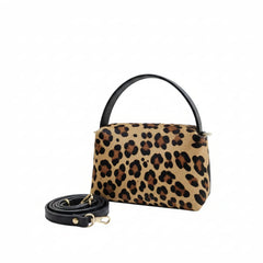 Susy - Women's Pony fur Shoulder Bag with Leather Details