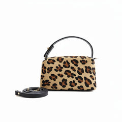 Susy - Women's Pony fur Shoulder Bag with Leather Details