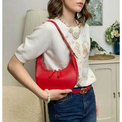 Aria - Mini Borsa a Spalla Donna in Vera Pelle Made in Italy con Manico Regolabile