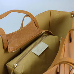 Ares - Borsa Shopping in Pelle a Spalla Doppia Forma