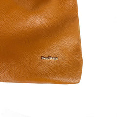 Sonia - Borsa Hobo Sacca a Spalla in Pelle con Logo