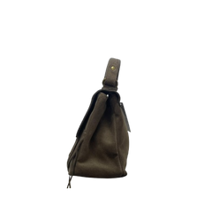 Marzia Piccola Camoscio - Borsa Satchel con Frange in Camoscio - Vera Pelle con Tracolla
