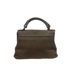 Marzia Piccola Camoscio - Borsa Satchel con Frange in Camoscio - Vera Pelle con Tracolla