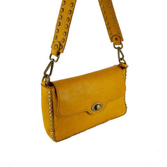 Gea - Borsa a Tracolla in Pelle Vintage Piccola - FrasiBags