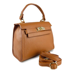 Mindy - Borsa a Mano Piccola in Vera Pelle Made in Italy con Tracolla – Eleganza Compatta e Raffinata