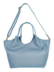 Charlotte - Small Genuine Leather Handbag with Double Handle Made in Italy