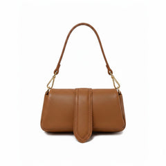 Giaia- Mini Baguette a Spalla in Vera Pelle Martellata Made in Italy