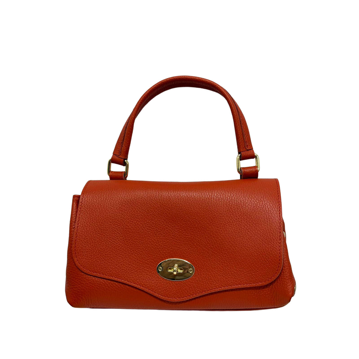 Marzia - Leather Shoulder Bag with Side Studs