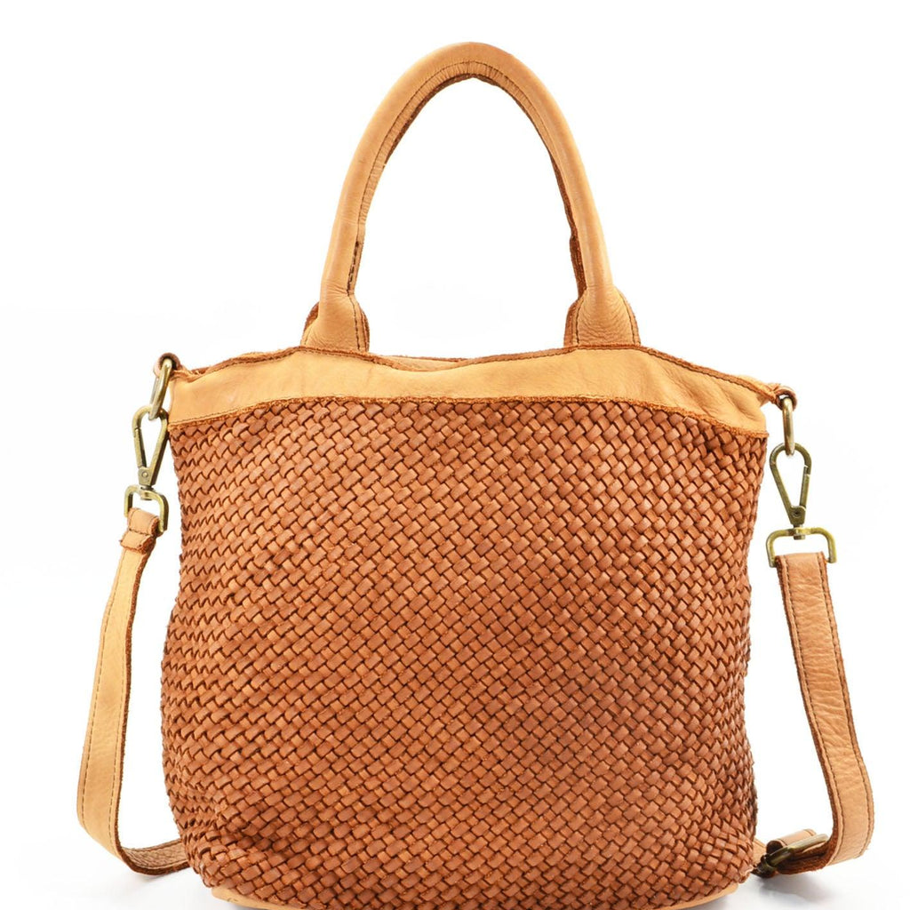 Vendita Portachiavi Marlù Man Trendy pelle intrecciata nera o marrone