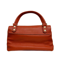 Marzia - Leather Shoulder Bag with Side Studs