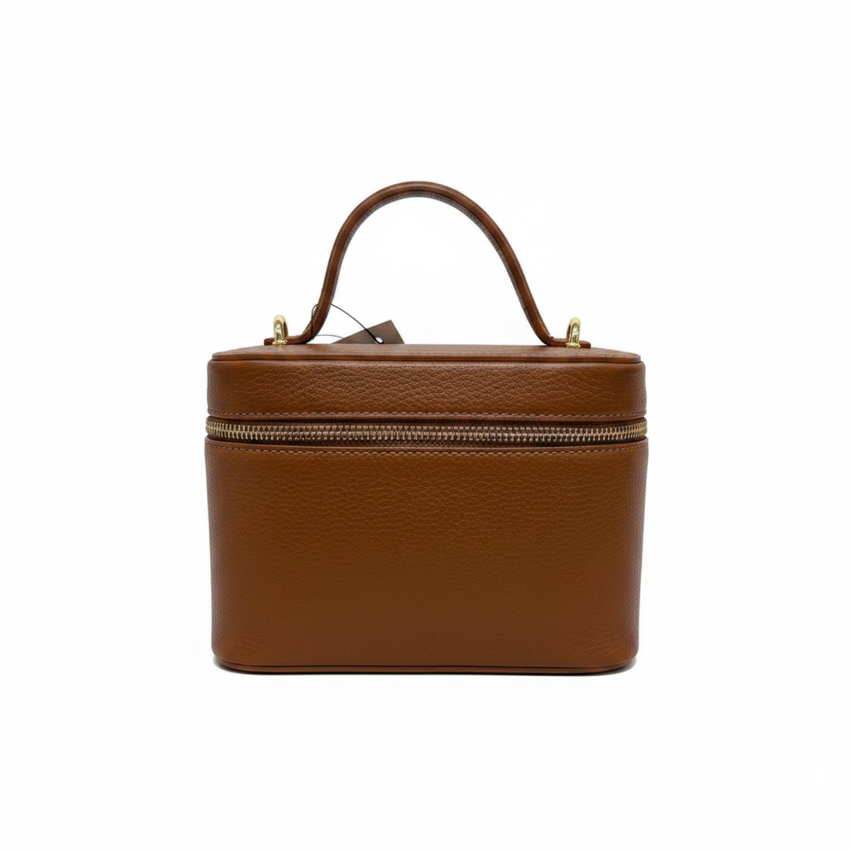 Beatrice - Borsa Beauty a Mano in Vera Pelle Martellata Made in Italy