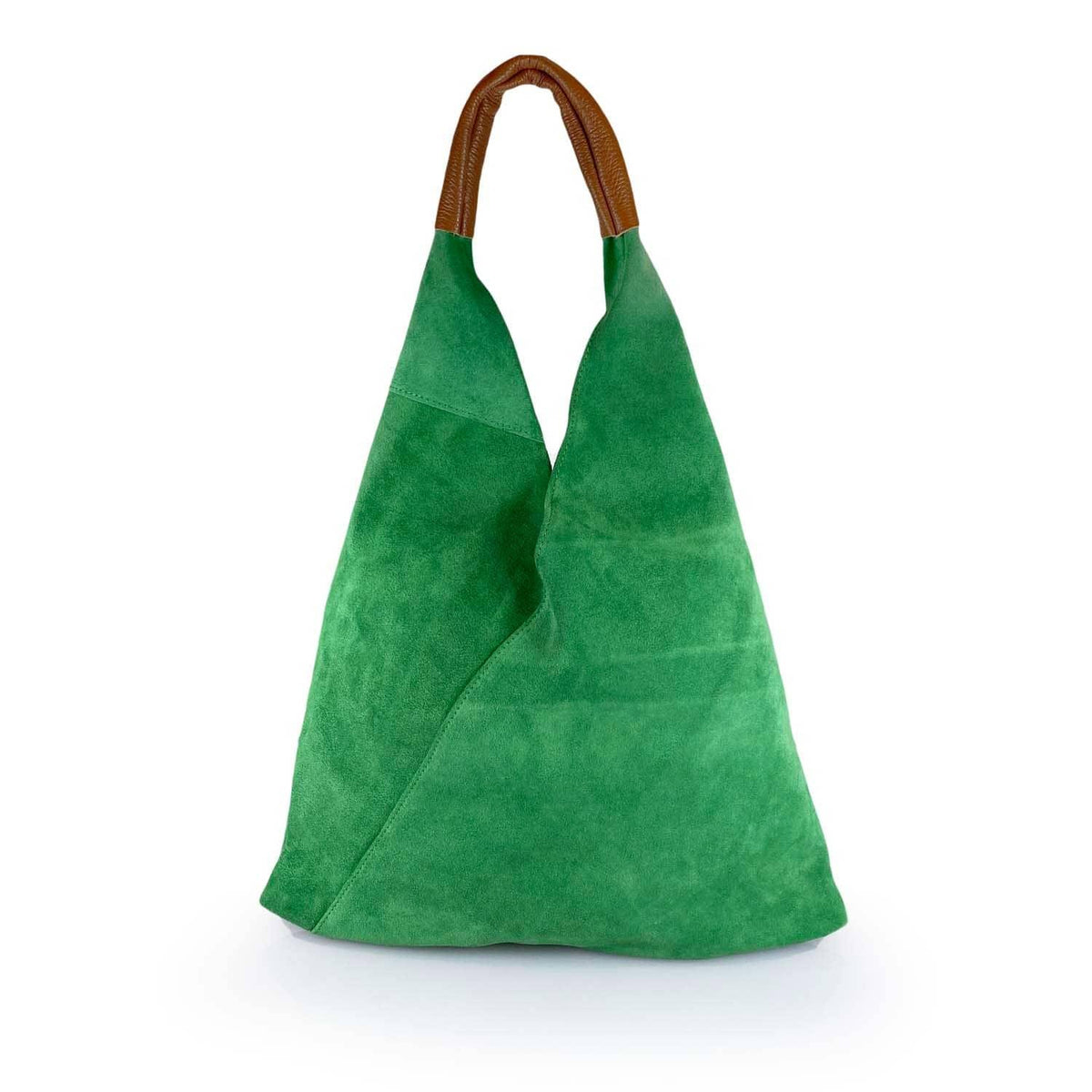 Martina - Hobo Shoulder Bag in Suede Leather