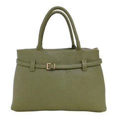 Yuna - Borsa a Mano in Vera Pelle Espandibile con Cinturino Made in Italy