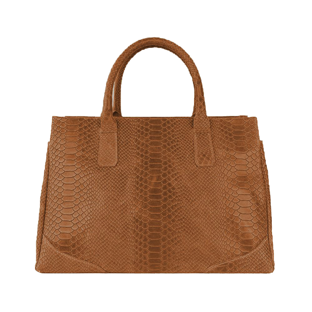 Lavinia - Borsa a Mano in Pelle Pitonata