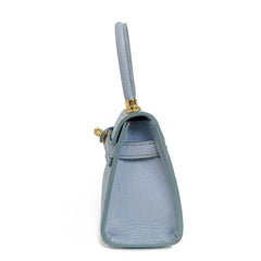 Edith - Mini Borsa in Vera Pelle Made in Italy con Manico e Tracolla Regolabile