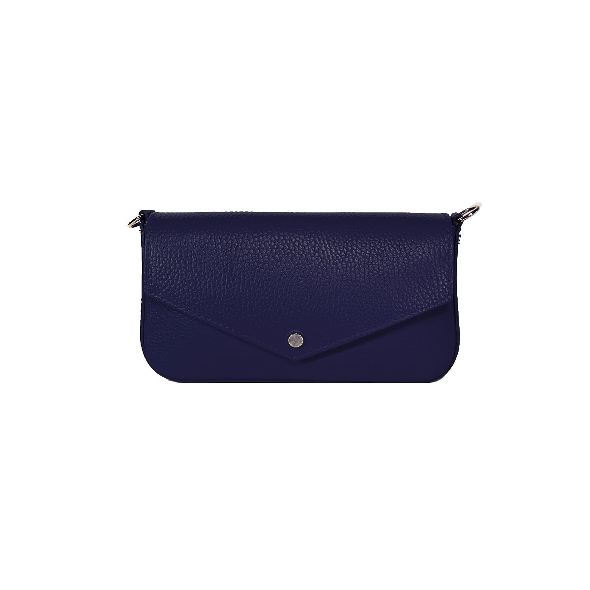 Elly - Borsa Pochette in Vera Pelle Made in Italy – Tracolla Corta e Catena Lunga Removibili