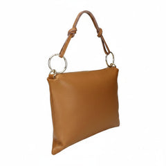 Grace - Borsa Pochette in Vera Pelle Martellata Made in Italy con Tracolla Regolabile