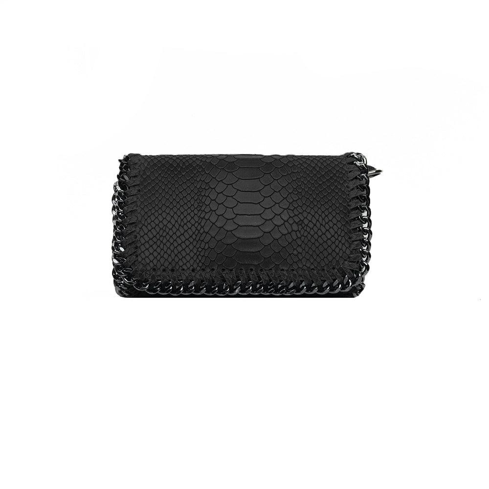 Borsa Pochette Pochette Pitonata Nera Cafe Noir POCHETTE PITONATA