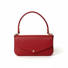 Elly - Borsa Pochette in Vera Pelle Made in Italy – Tracolla Corta e Catena Lunga Removibili