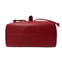 Sarah - Borsa a Spalla Donna in Vera Pelle Martellata Made in Italy con Tracolla Catena