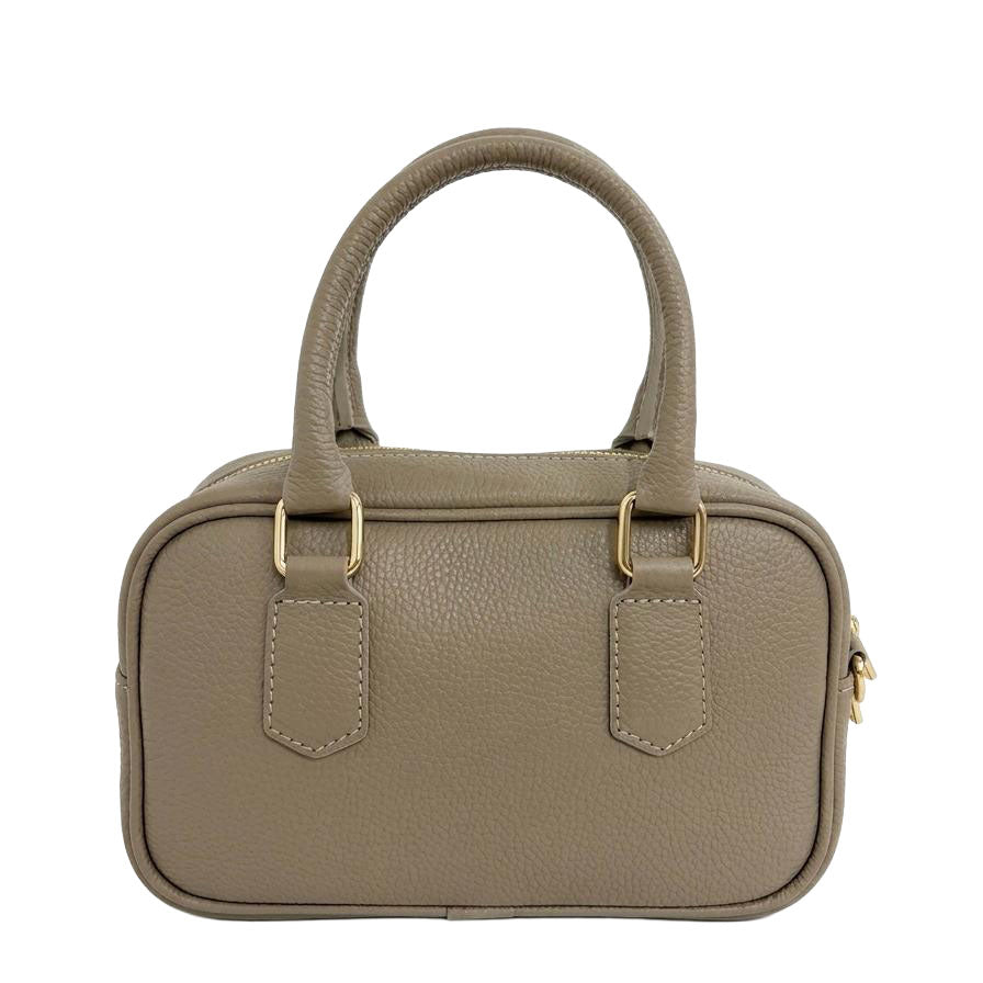 Odette - Borsa Bauletto Rettangolare in Vera Pelle Martellata Made in Italy