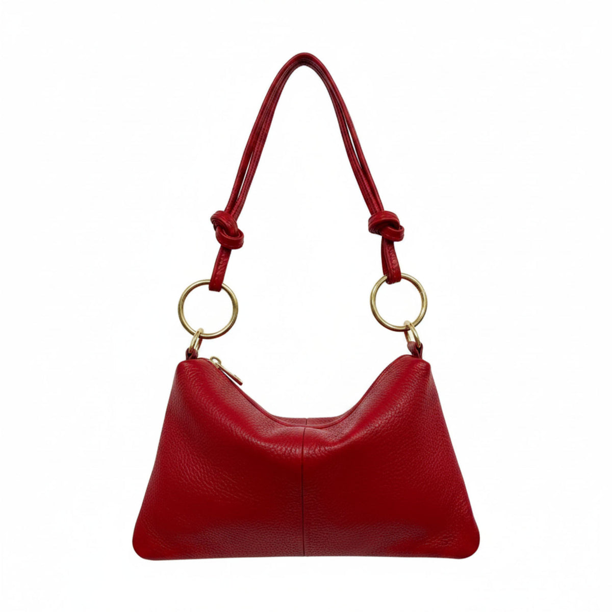 Grace Piccola - Borsa Pochette in Vera Pelle Martellata Made in Italy con Tracolla Regolabile