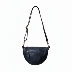 Lala - Borsa Marsupio in Vera Pelle Lavata Made in Italy Elegante con Catena