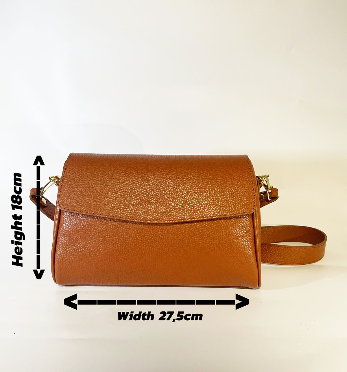Clarissa - Borsa a Spalla e Tracolla in Vera Pelle Made in Italy – Artigianale con Doppia Tracolla, Elegante e Versatile