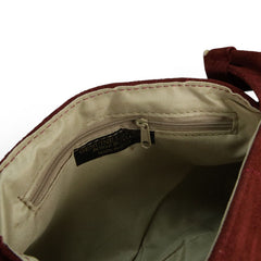 Allyson - Borsa a Spalla in Pelle Scamosciata Trapuntata Made in Italy