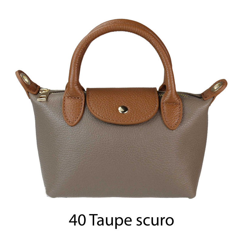 Clotilde - Mini Borsa a Mano in Vera Pelle