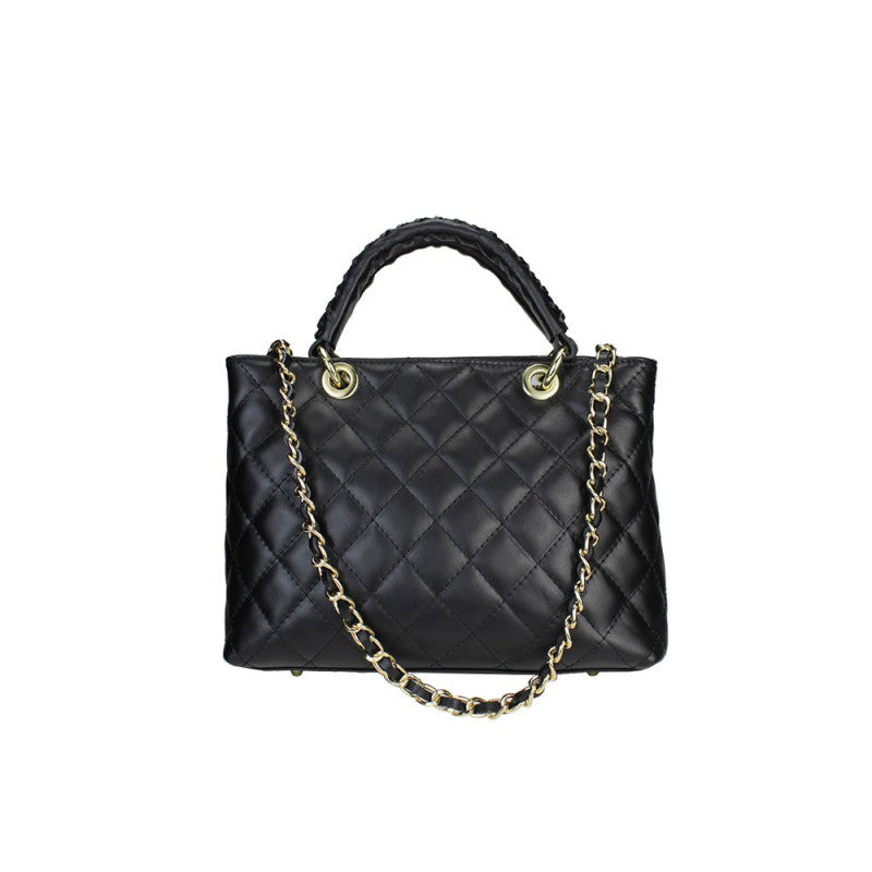 Lola - Genuine Quilted Leather Handbag Small Version