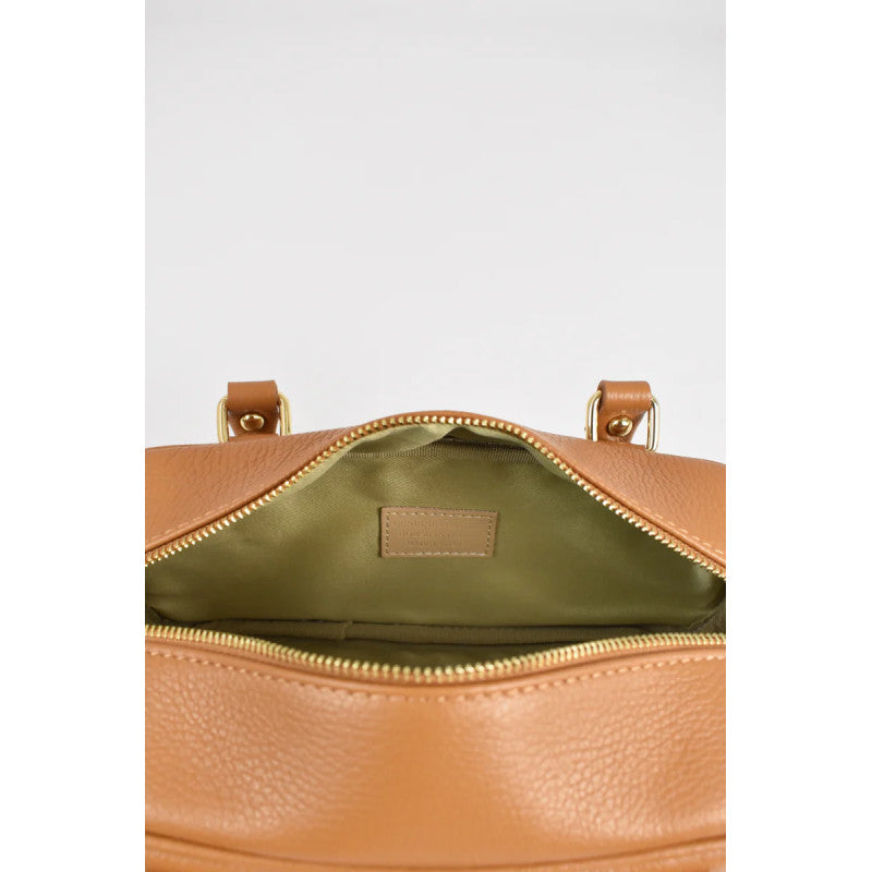 Edna - Mini Bag Rettangolare in Pelle con Doppio Manico