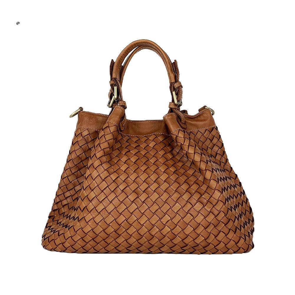 Penelope Borsa a Mano in Pelle Intrecciata Vintage – FrasiBags