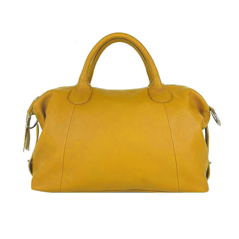 Rachele Borsa a Mano in Pelle Morbida Giallo - Main Image